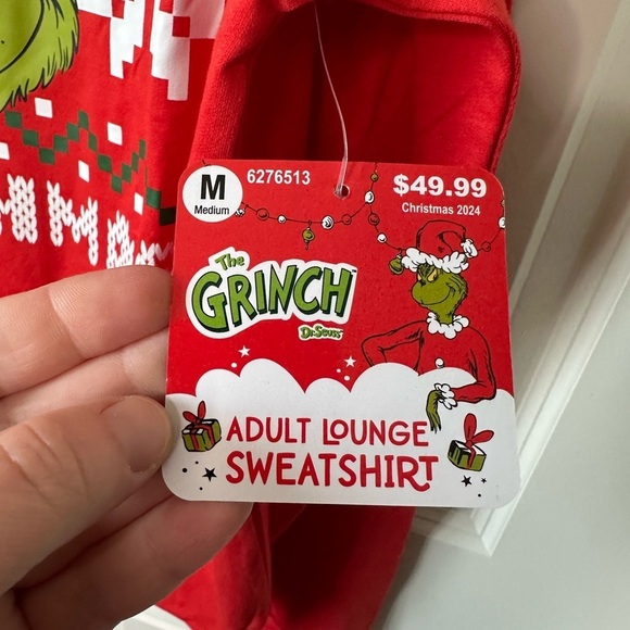 Grinch Adult Sweatshirt size M - Picture 5 of 7